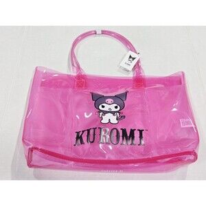 Kuromi Tote Bag Womens Pink PVC Forever 21 Sanrio Collab Transparent Purse New